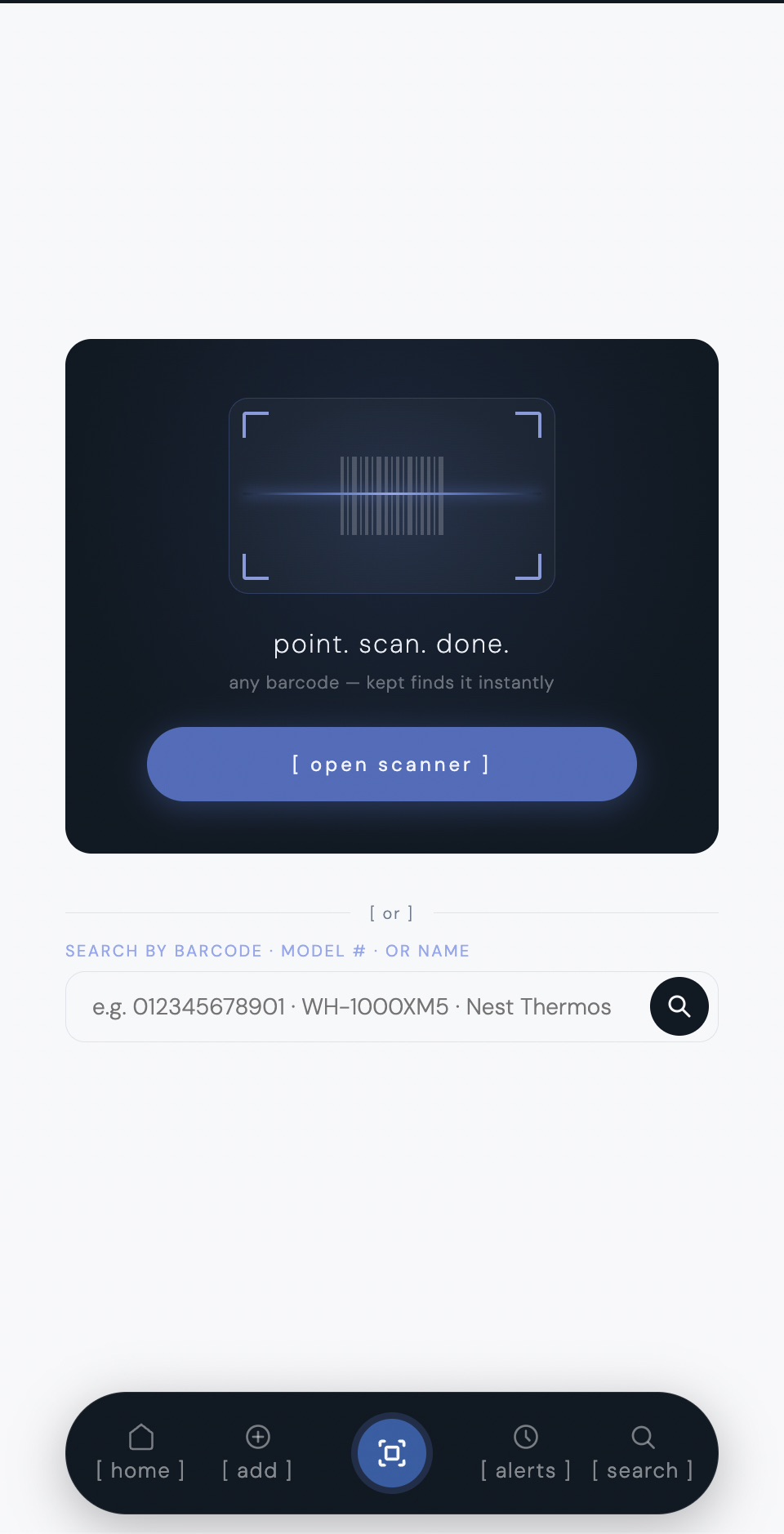 kept scanner