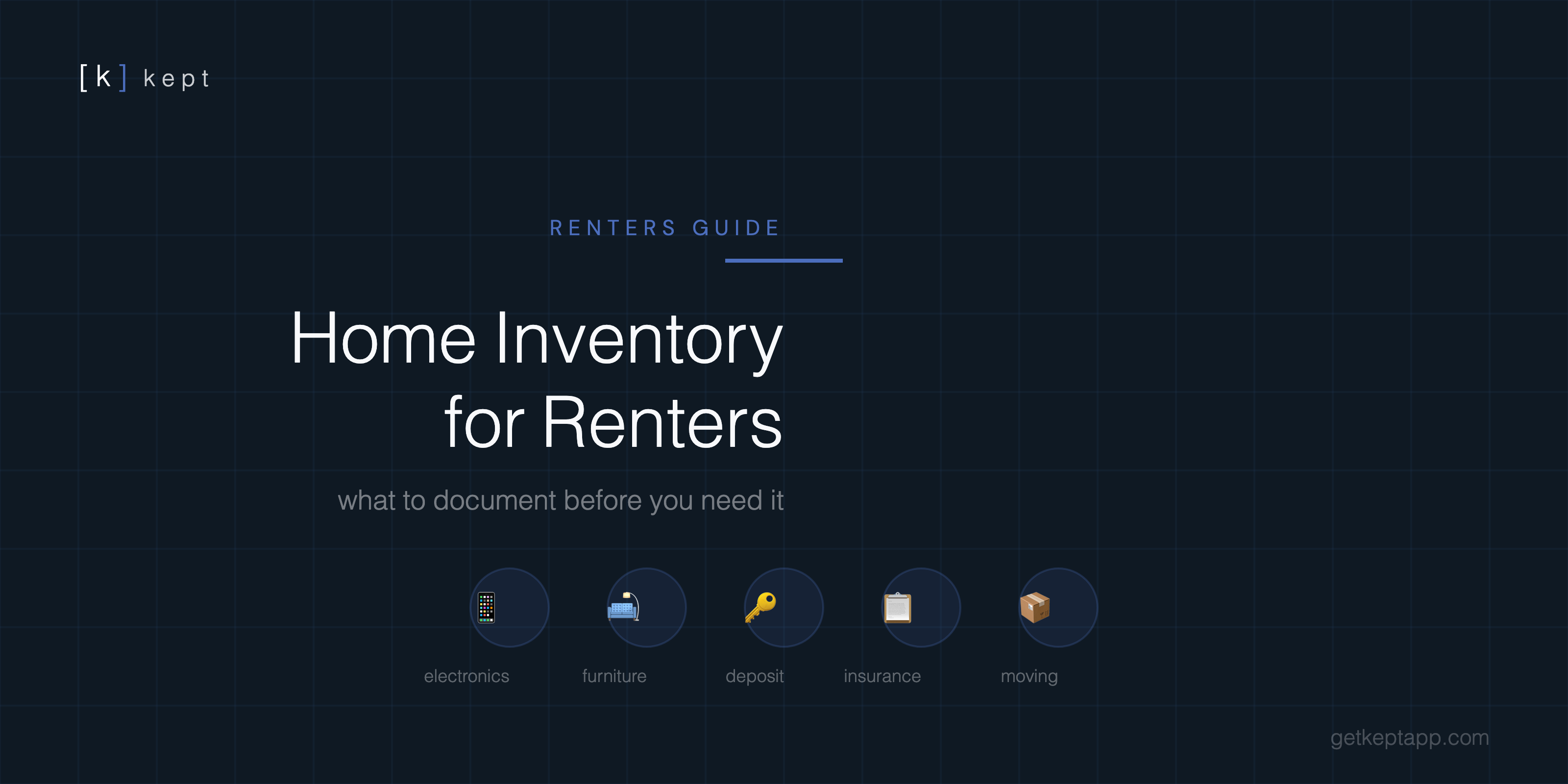 apartment living room with items labeled for a renter home inventory