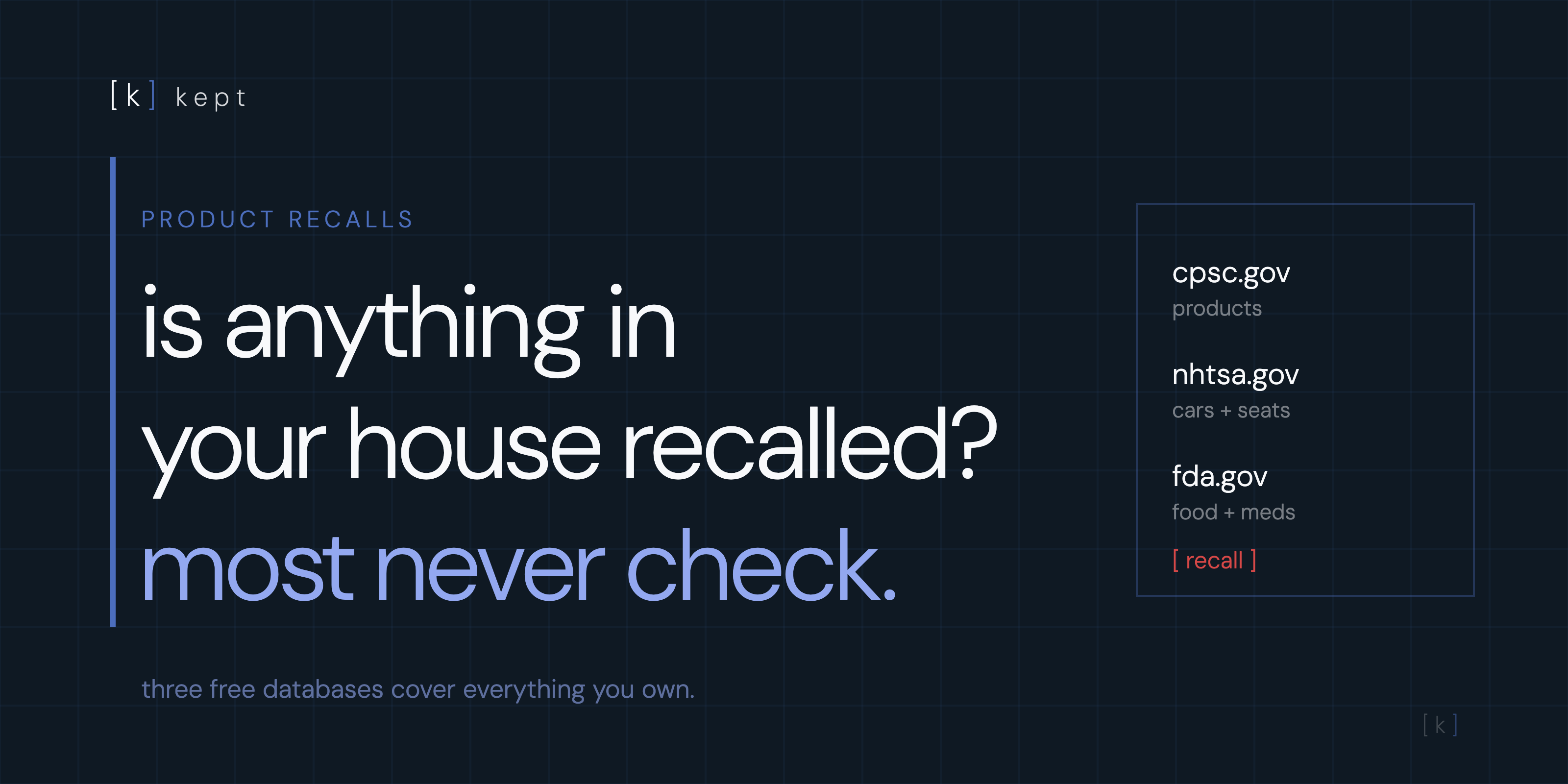 checking household products against official recall databases