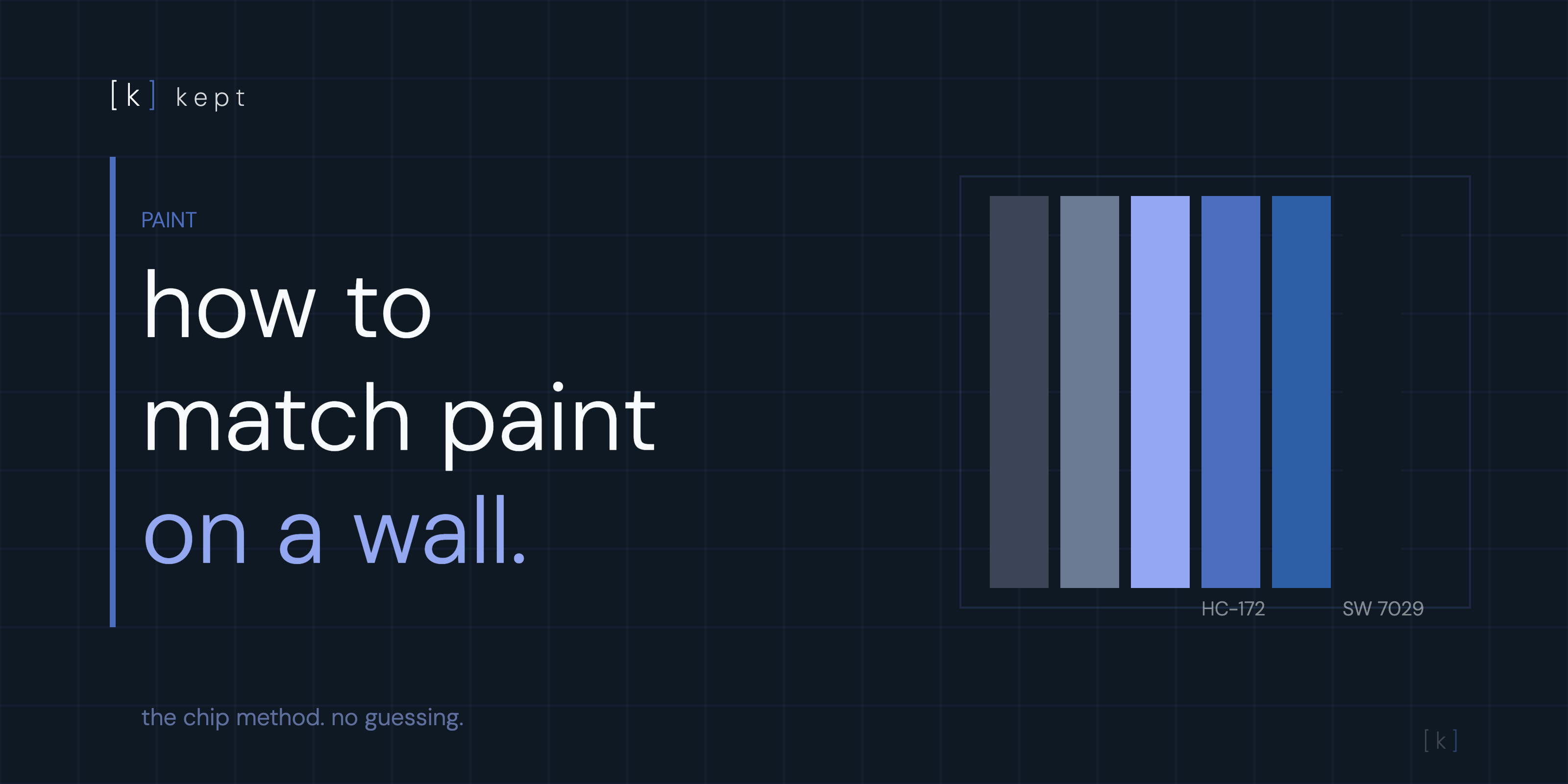How to match paint on a wall