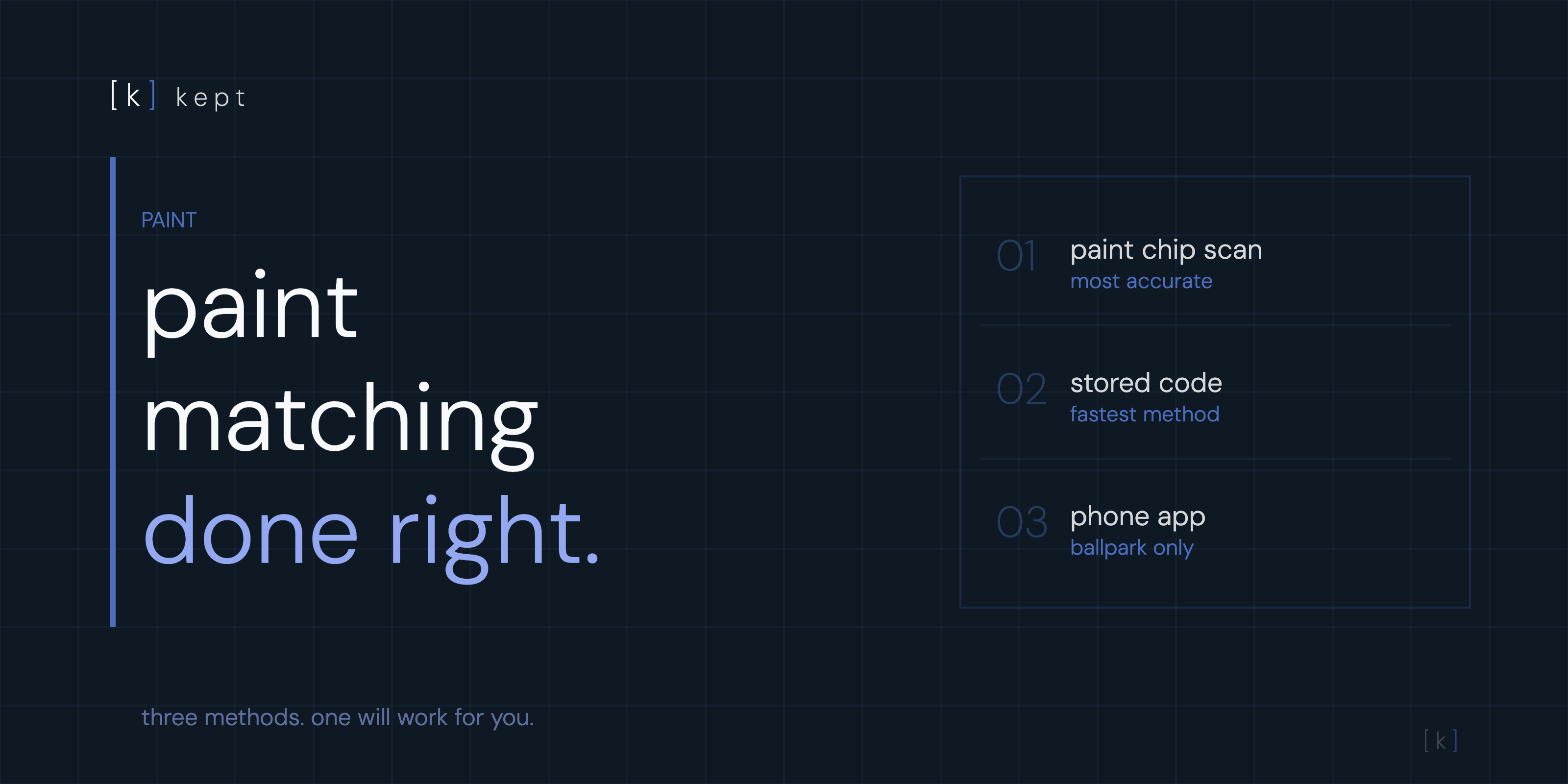 Paint matching guide