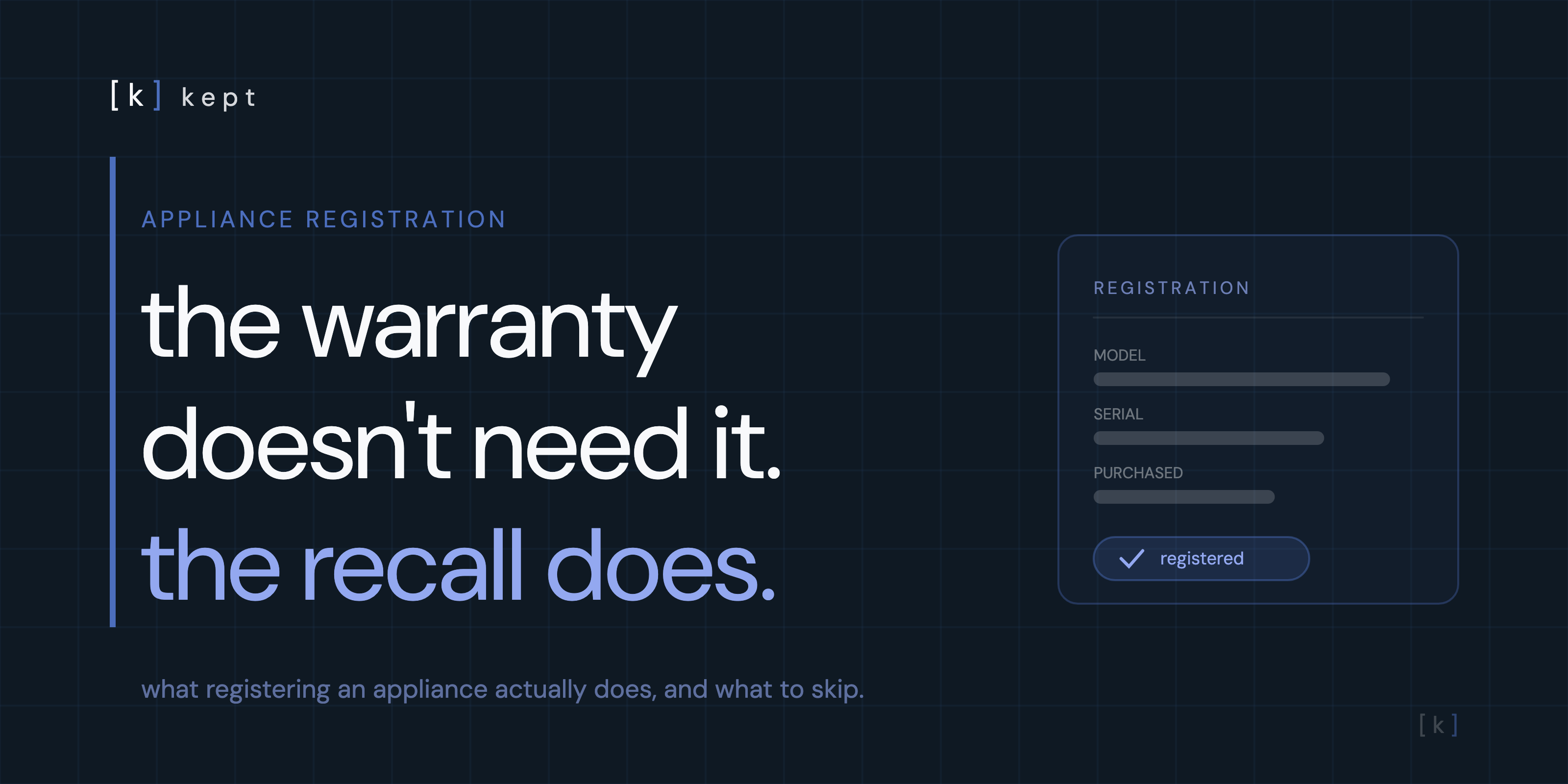 should you register your appliances guide